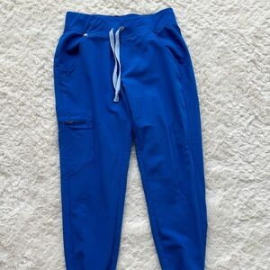 Used Figs royal blue Zamora petite jogger scrub pants size petite xs